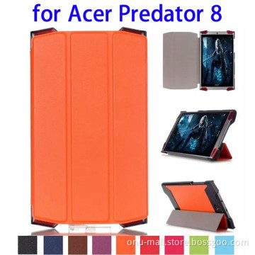 Karst Texture 3 Folding Flip Leather Cover Case for Acer Predator 8